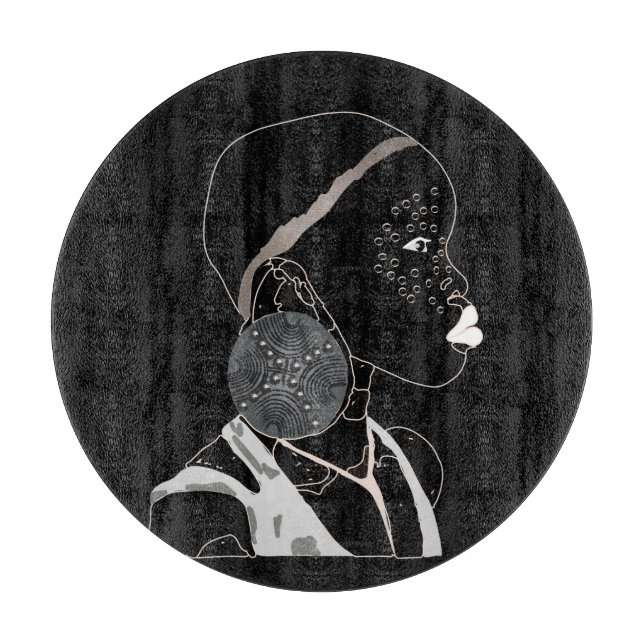 African Girl Black and White Artwork (Framsidan)