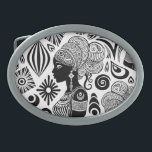 African Girl Porträtt Tribal Tattoo<br><div class="desc">Vackert African Girl Porträtt med Ethnic Vax Tissue Hair Stil,  skapat på Black and White Tribal Tattoo Stil. Original Vector Illustration Copyright BluedarkArt ChameleonArt.</div>