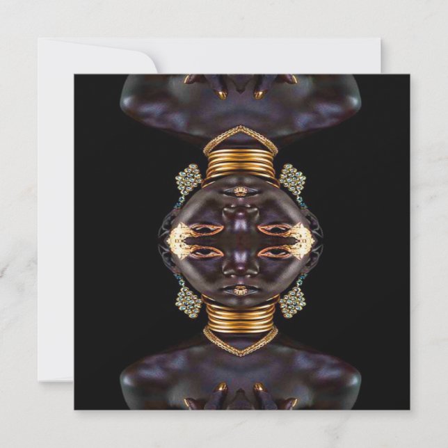 African Goddess Faux Kort (Framsida)