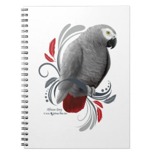 African Grått Anteckningsbok Med Spiral