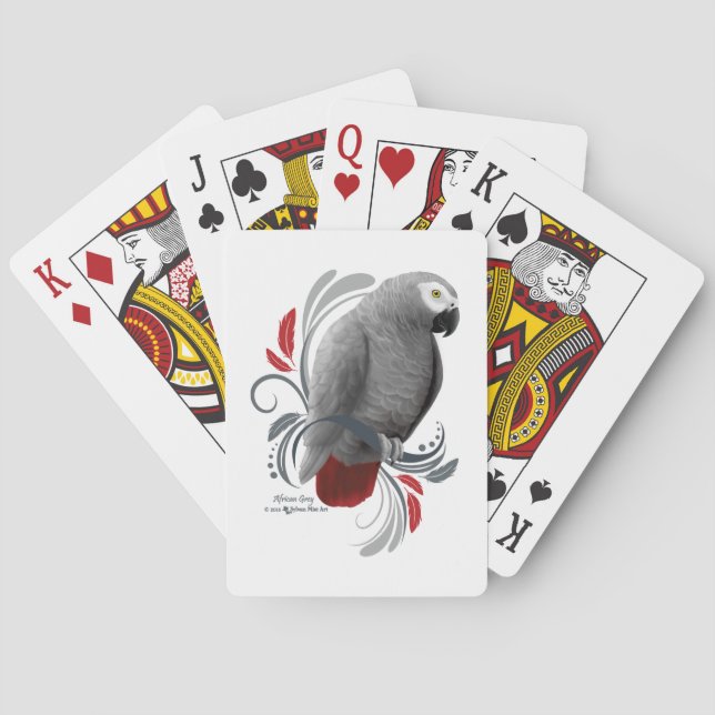 African Grått Casinokort (Baksidan)