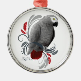 African Grått Julgransprydnad Metall