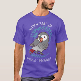 African Grått Parrot Aaaa T Shirt