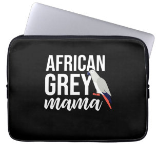 African Grått Parrot Mamma Laptop Fodral