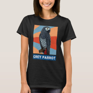 African Grått Parrots Biolog Ornitholog Birdw T Shirt