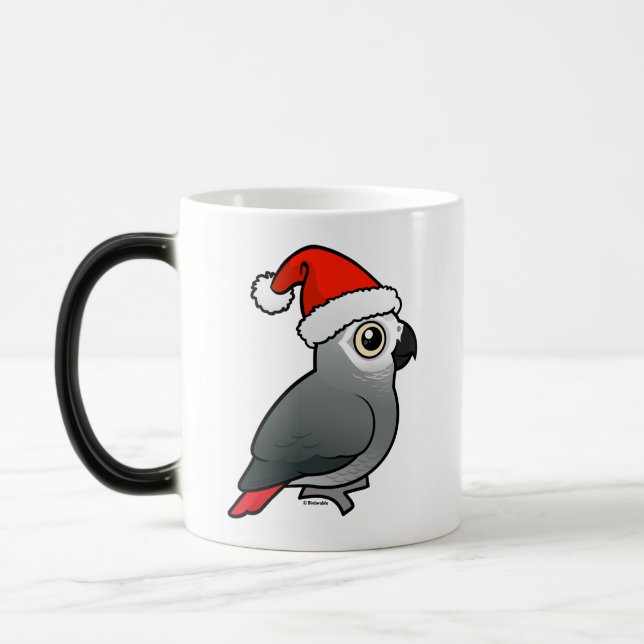 African Grått Santa Magisk Mugg (Vänster)