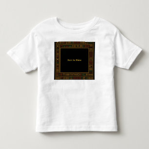 African Guld Kente Småbarn T-Shirt