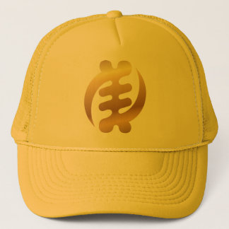 African Gye Nyame Shiny Guld Adinkra Symbol Guld Keps