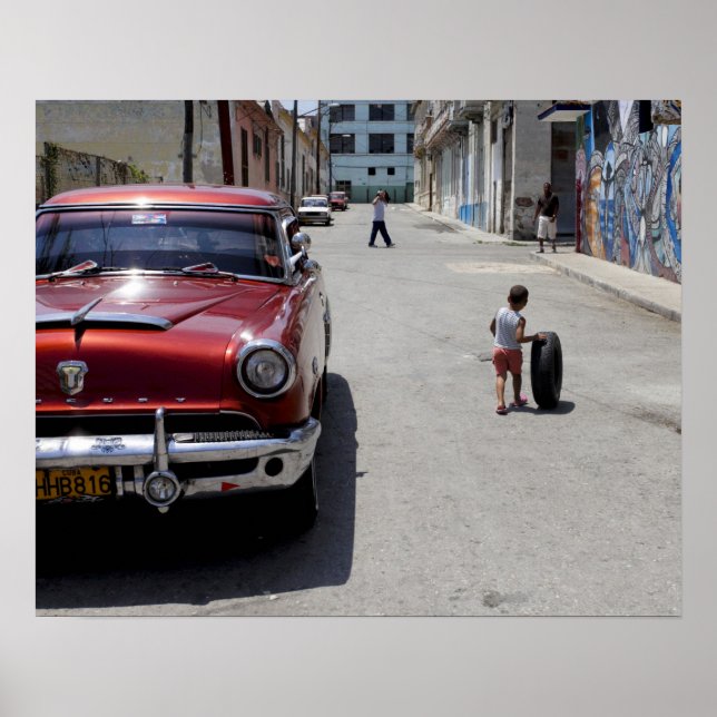 African Hamel District, Havana, Kuba, Unesco Poster (Framsidan)