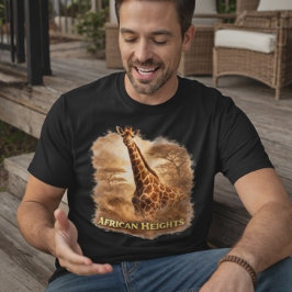 African Heights Giraffe | African Wildlife Pride T Shirt