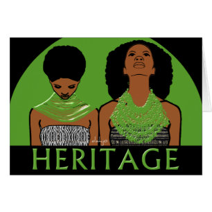 AFRICAN Heritage Hälsningskort