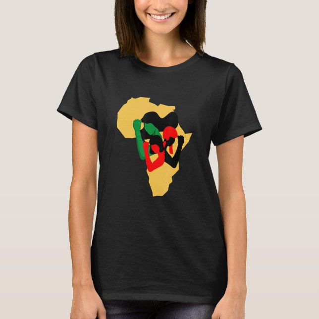 African Human Rights and Women Struggle T Shirt (Framsida)