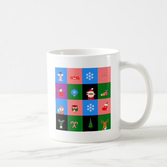 African jultomten colorblock kaffemugg (Höger)