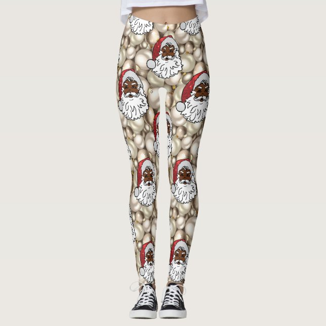 African jultomten leggings (Framsida)