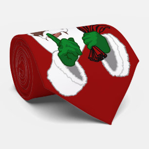 African Jultomten Tie jul Santa Neckties