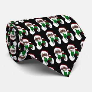 African Jultomten Tie jul Santa Neckties