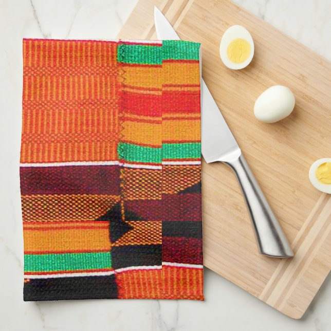 African Kante Trasa Kökshandduk (Vikt i Fjärdedel)