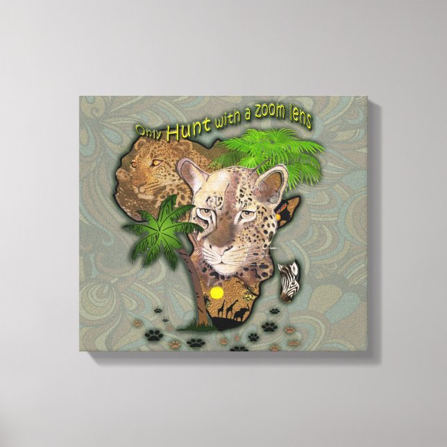 African Karta Art Canvastryck (Framsida)