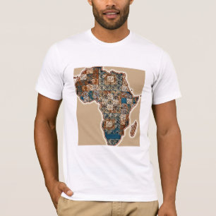 African Karta - Bold Abstrakt Continent T Shirt