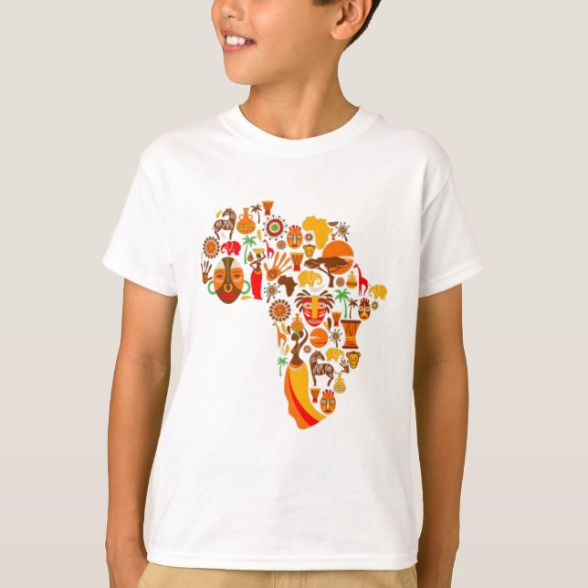 African karta T-Shirt (Framsida)