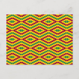 African Kente, Lycklig Kwanzaa Vykort