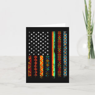 African Kente Trasa American Flagga African Black Kort