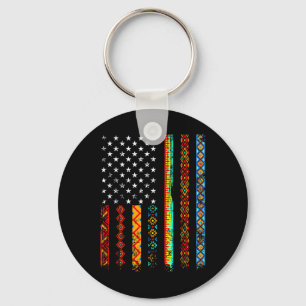 African Kente Trasa American Flagga African Black  Nyckelring