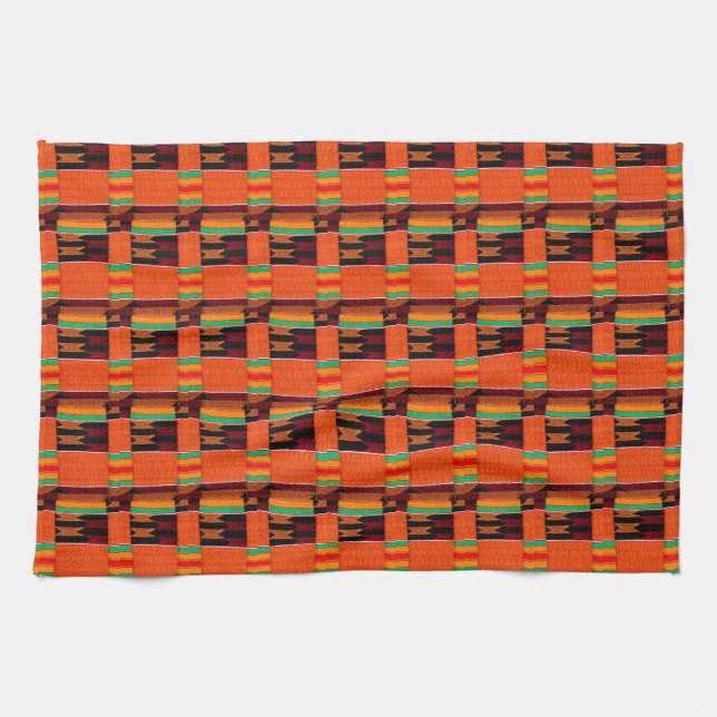 African Kente Trasa Kökshandduk (Horisontell)