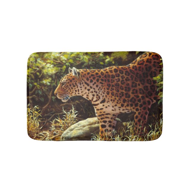 African Leopard Bathroom Mat Badrumsmatta (Framsidan)