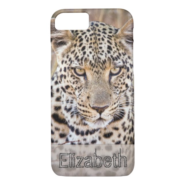 African Leopard Personlig Case-Mate iPhone Skal (Baksida)