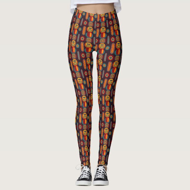 African Love - Power Yoga Leggings (Framsida)