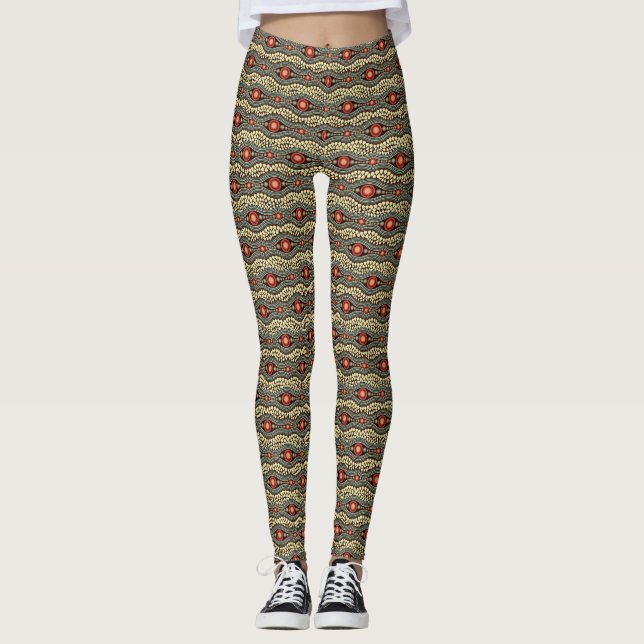 African Love - Power Yoga Leggings (Framsida)