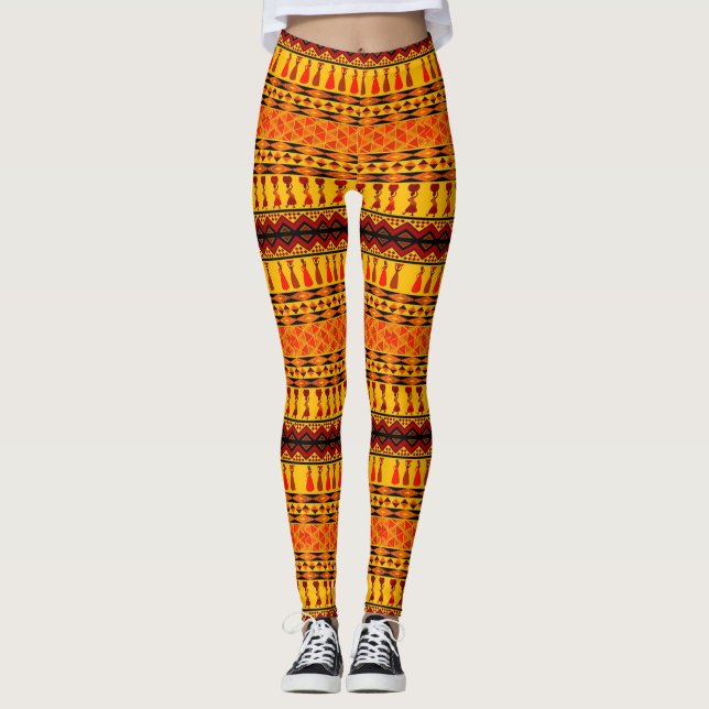 African Love - Power Yoga Leggings (Framsida)