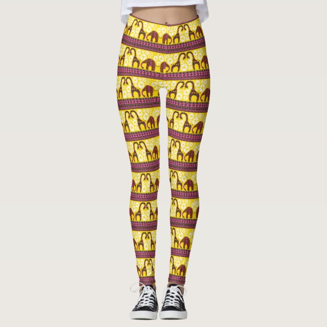 African Love - Power Yoga Leggings (Framsida)