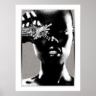 African Mode Diamond Poster