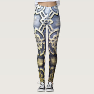 African mudcloth mönster leggings