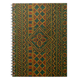 African Notebook Beaded Kente Anteckningsbok