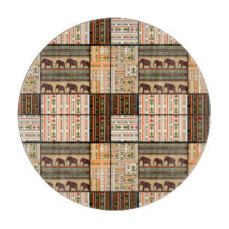 African Patchwork Elephants: Ornamental Struktur