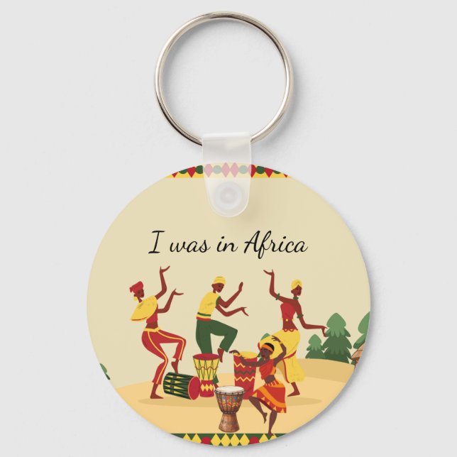 African Pattern Tote Bag | Ankara Print | Cultural Nyckelring (Framsida)