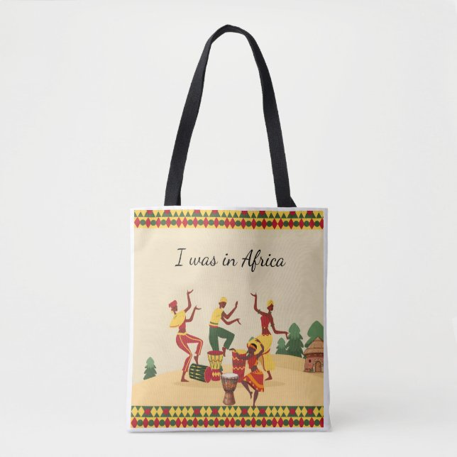 African Pattern Tote Bag | Ankara Print | Cultural Tygkasse (Framsida)