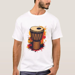 African Percussion Art T Shirt