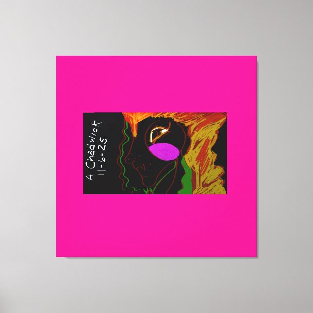 African Phoenix Rising  Canvastryck (Framsida)