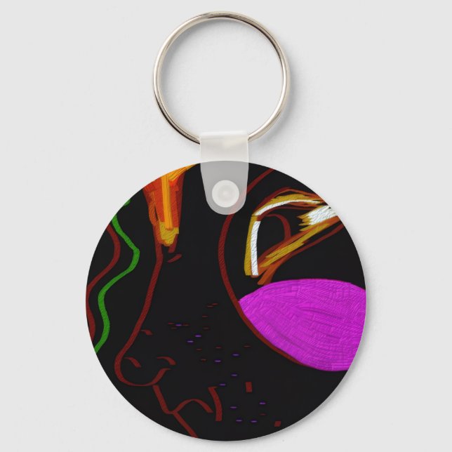 African Phoenix Rising Keychain Nyckelring (Framsida)