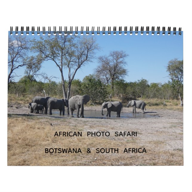 AFRICAN PHOTO SAFARI - BOTSWANA & SOUTH AFRICA  KALENDER (Omslag)
