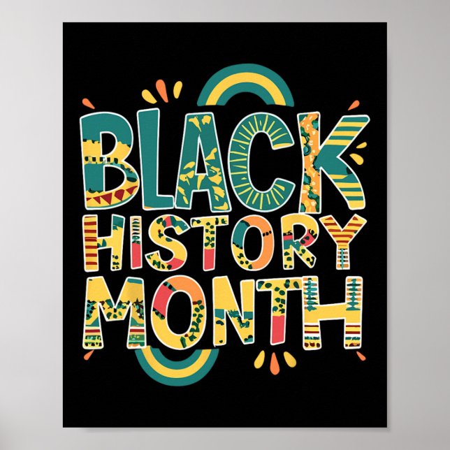 African Pride Män Svarta historiemånaden 24 7 Bhm  Poster (Framsidan)