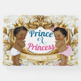 African Prince eller Princess Gender Reveal Guestb Gästböcker
