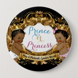 African Prince eller Princess Gender Reveal Knapp