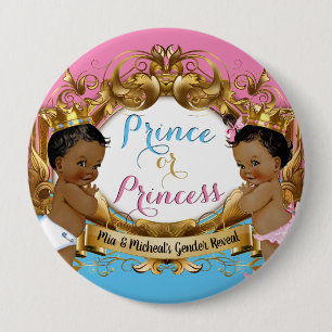 African Prince eller Princess Gender Reveal Knapp