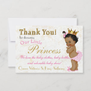 African Princess Elegant Rosa Guld tackkort Tack Kort