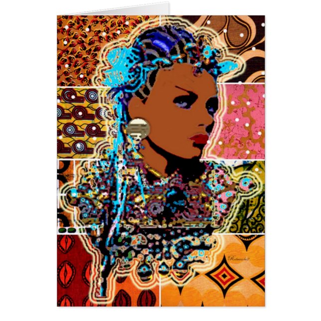 African Princess Hälsningskort (Framsidan)